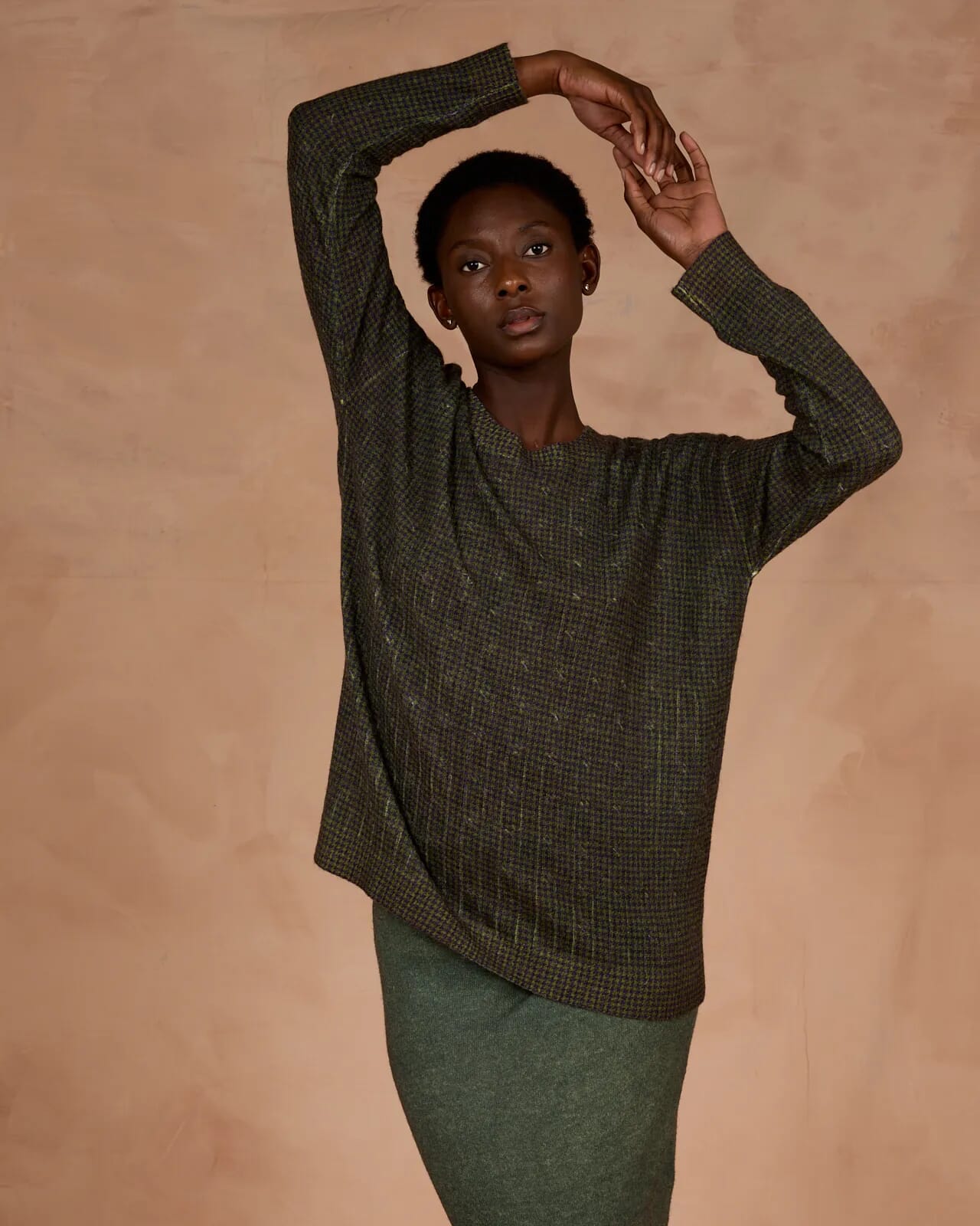 GEOMETRIC CREWNECK JUMPER  COL.177