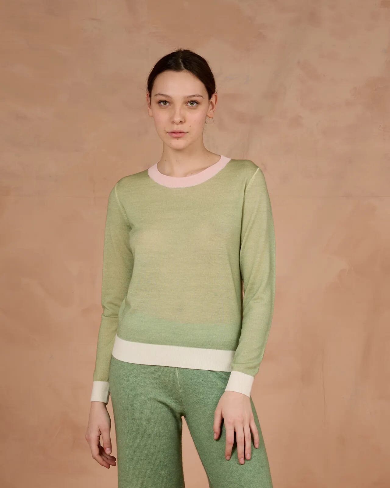 SOLID COLOUR CREWNECK JUMPER  COL. 014