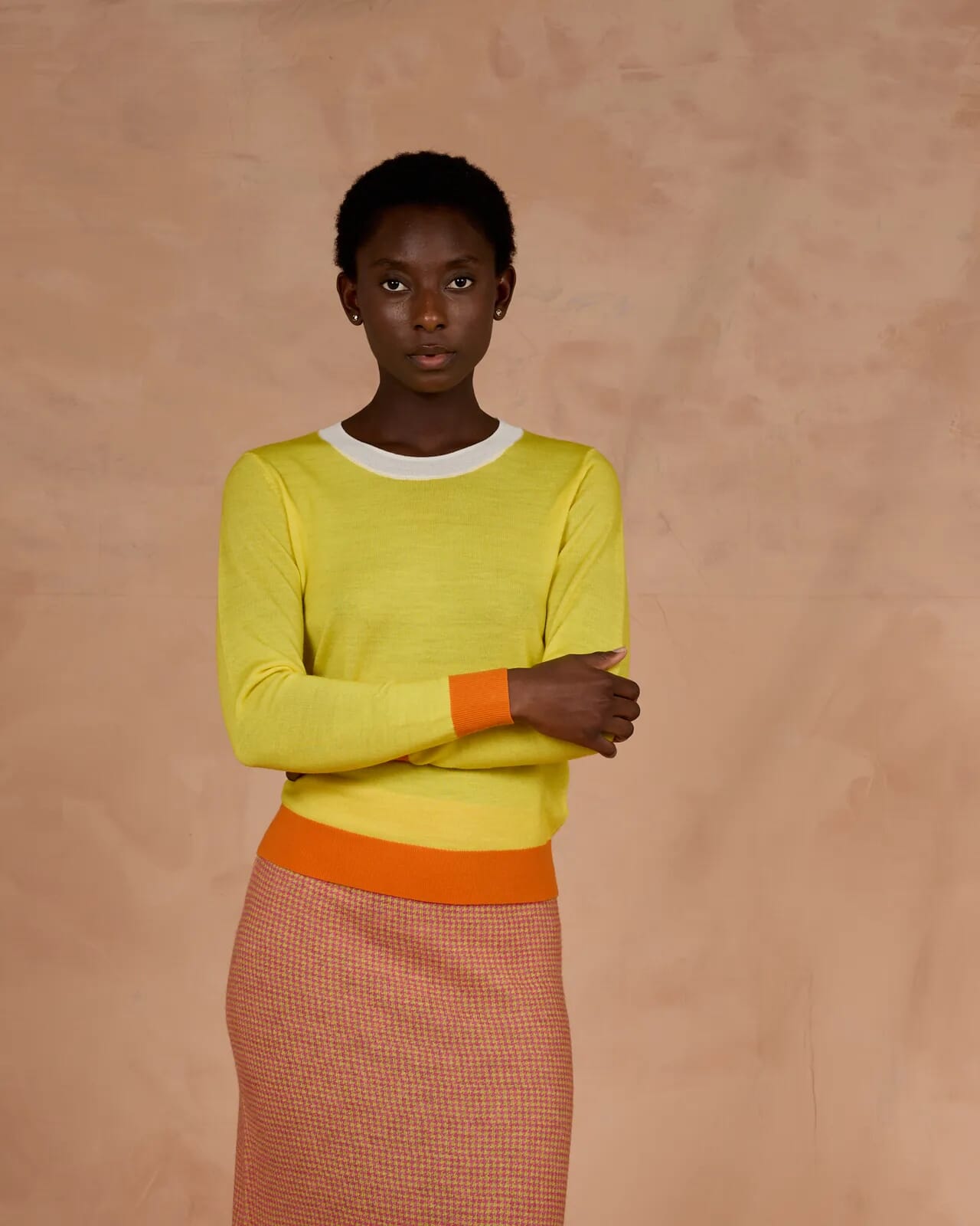 SOLID COLOUR CREWNECK JUMPER  COL. 022