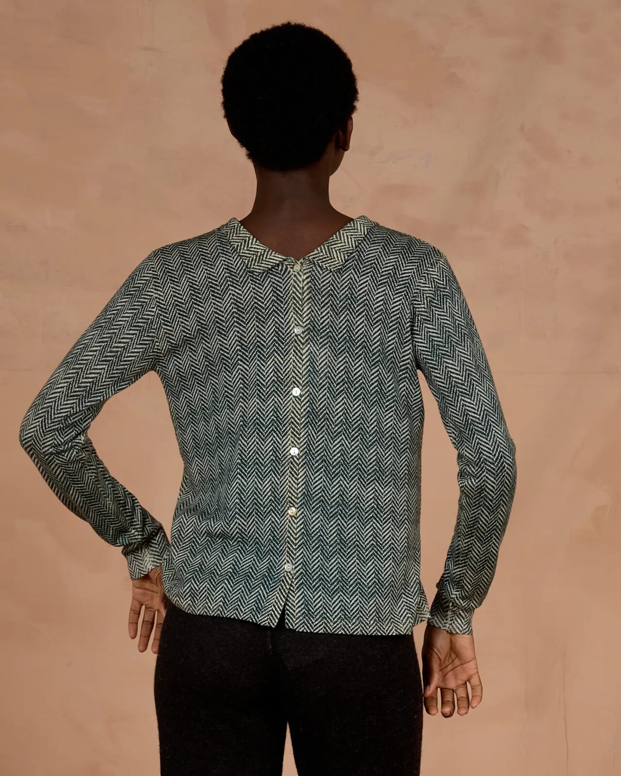 GEOMETRIC PRINT DUPLEX POLO  COL.183