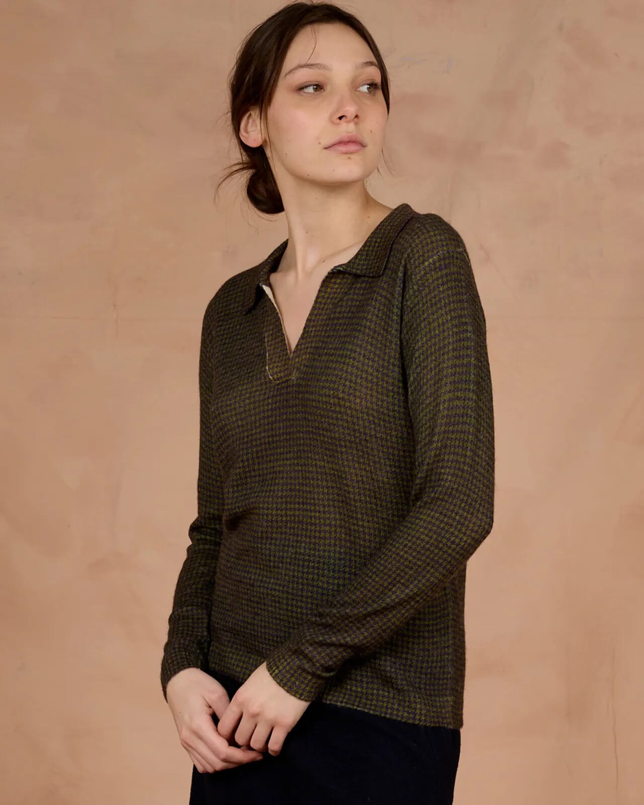 GEOMETRIC PRINT POLO COL.177