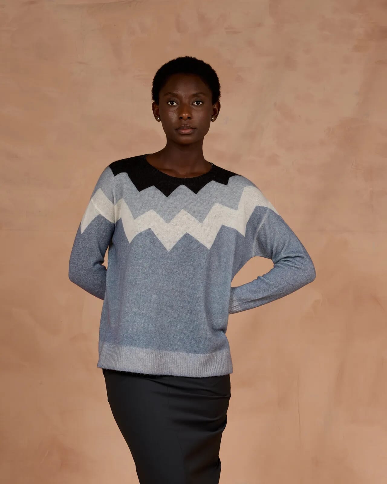 Geo print jumper clearance