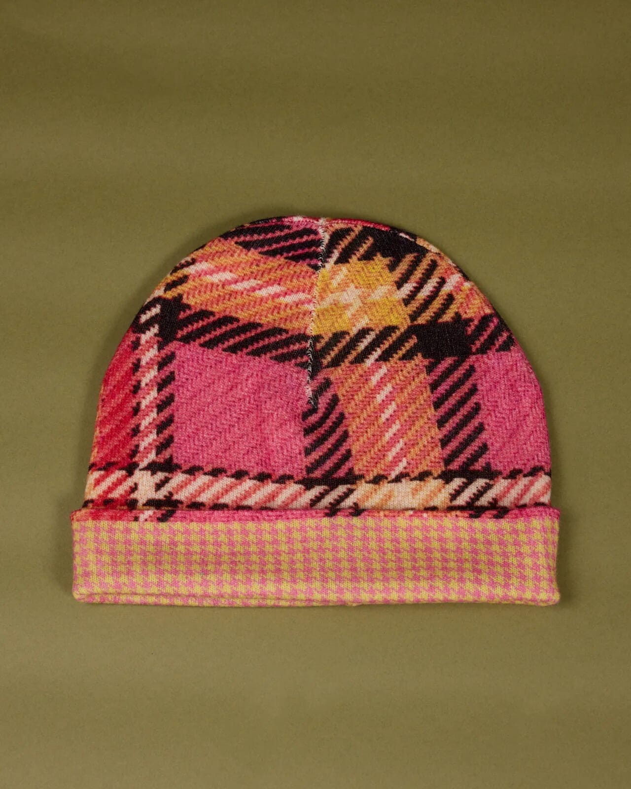 MULTI PRINT REVERSIBLE BEANIE  COL.008