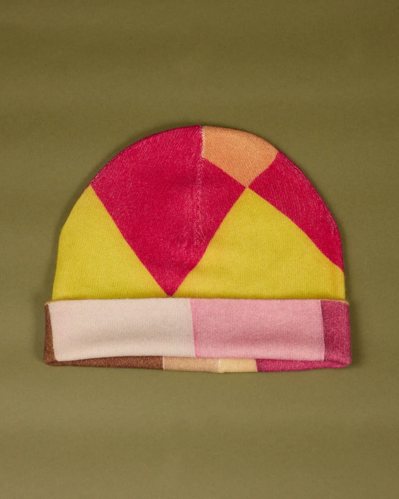 MULTI PRINT REVERSIBLE BEANIE  COL.019