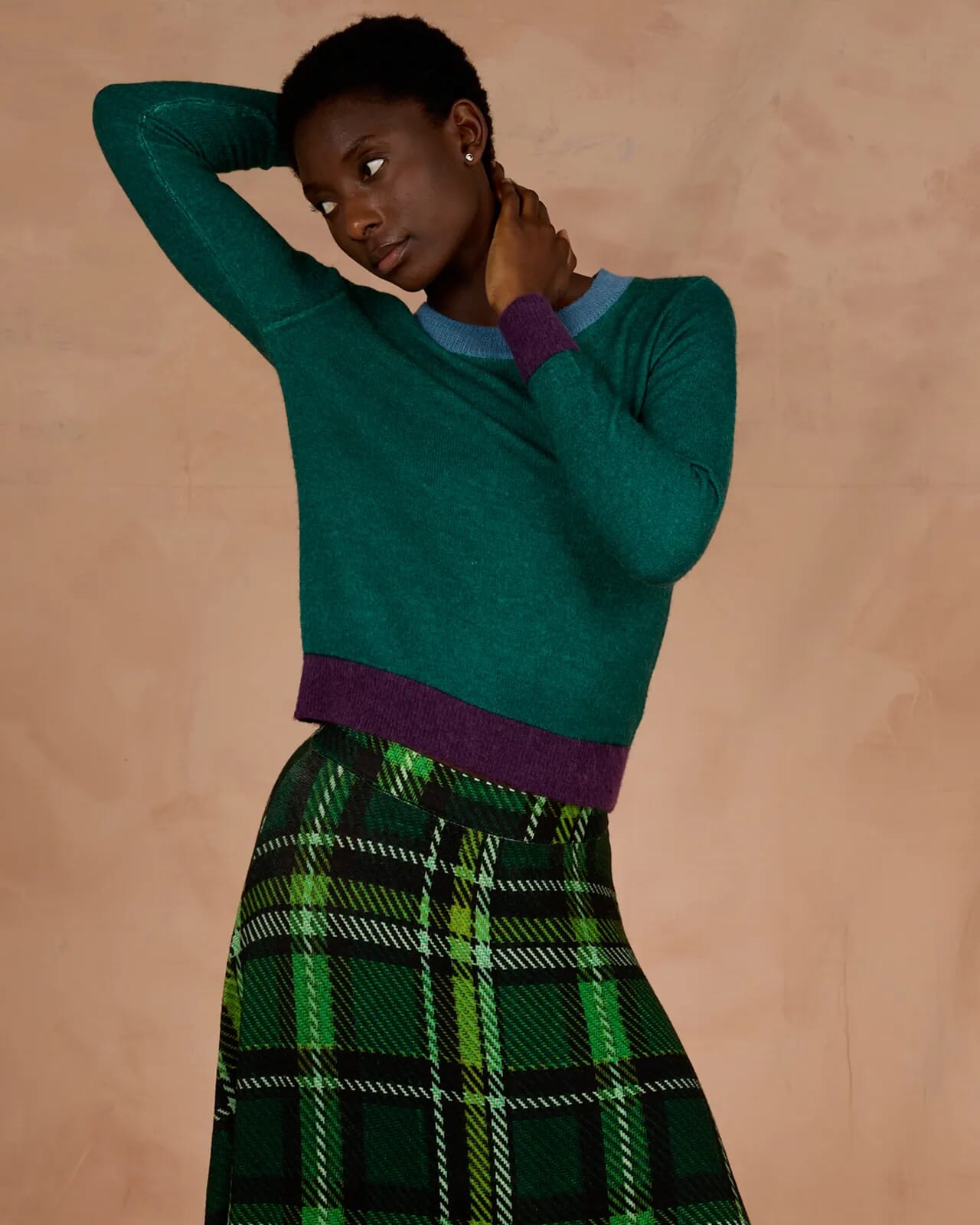 SOLID COLOUR CREWNECK JUMPER  COL.006