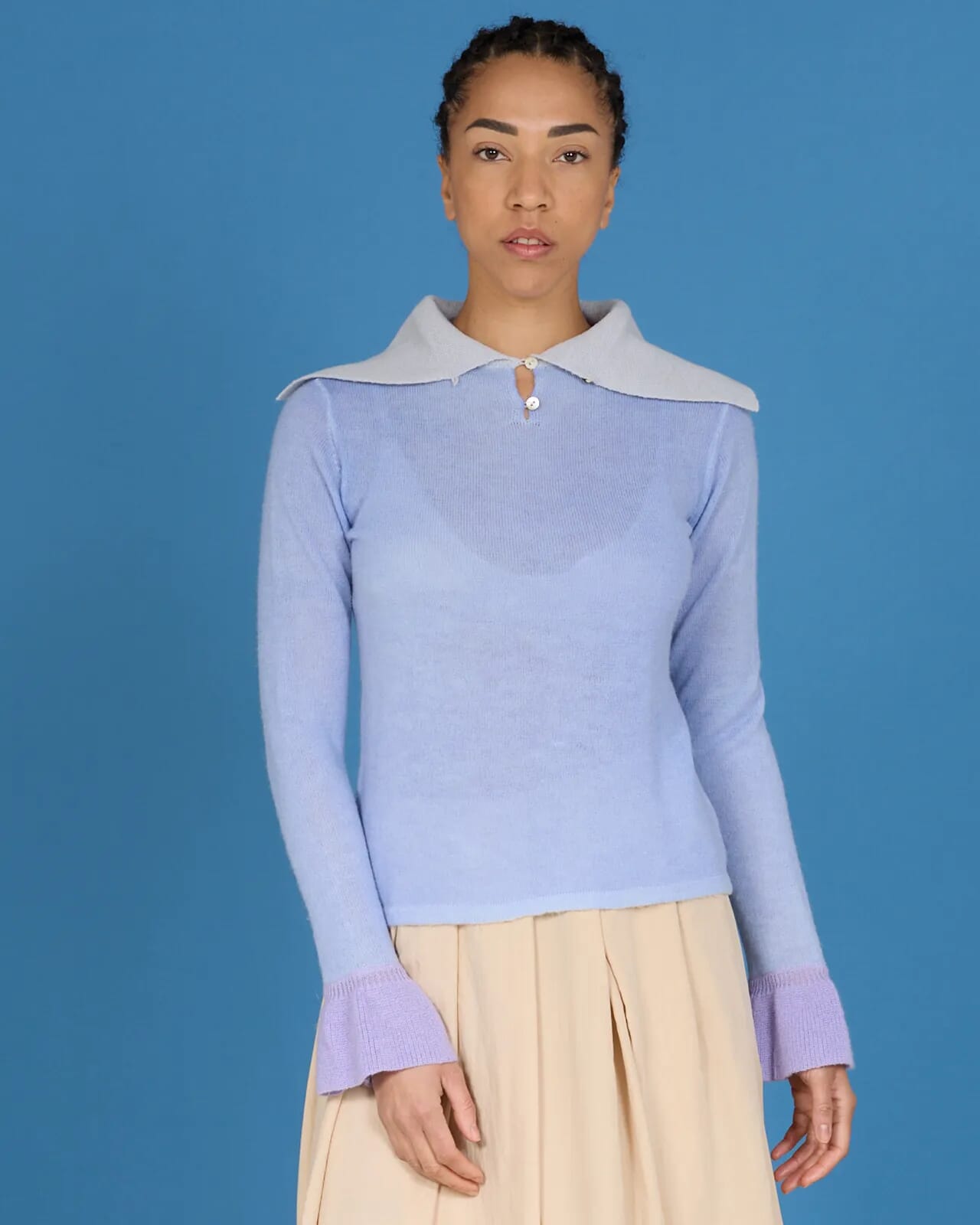 SOLID COLOUR PRINT POLO COL.004