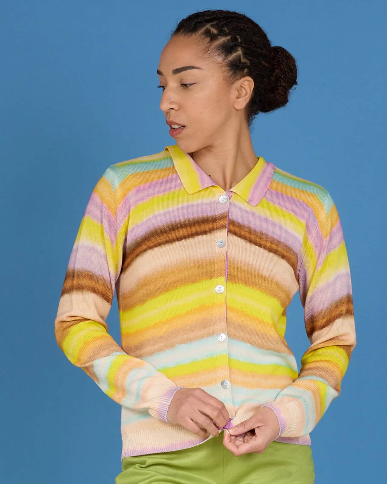 ABSTRACT PRINT DUPLEX POLO COL.329