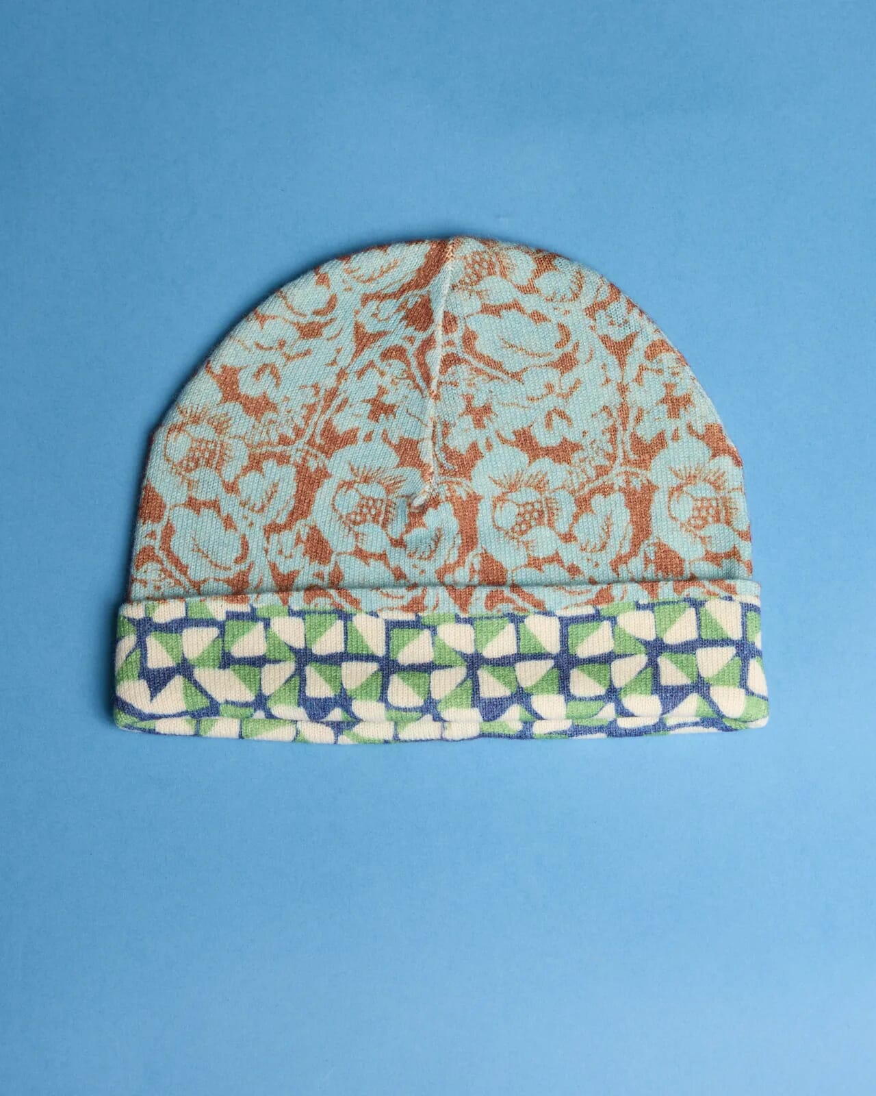 MULTI PRINT REVERSIBLE BEANIE COL.005