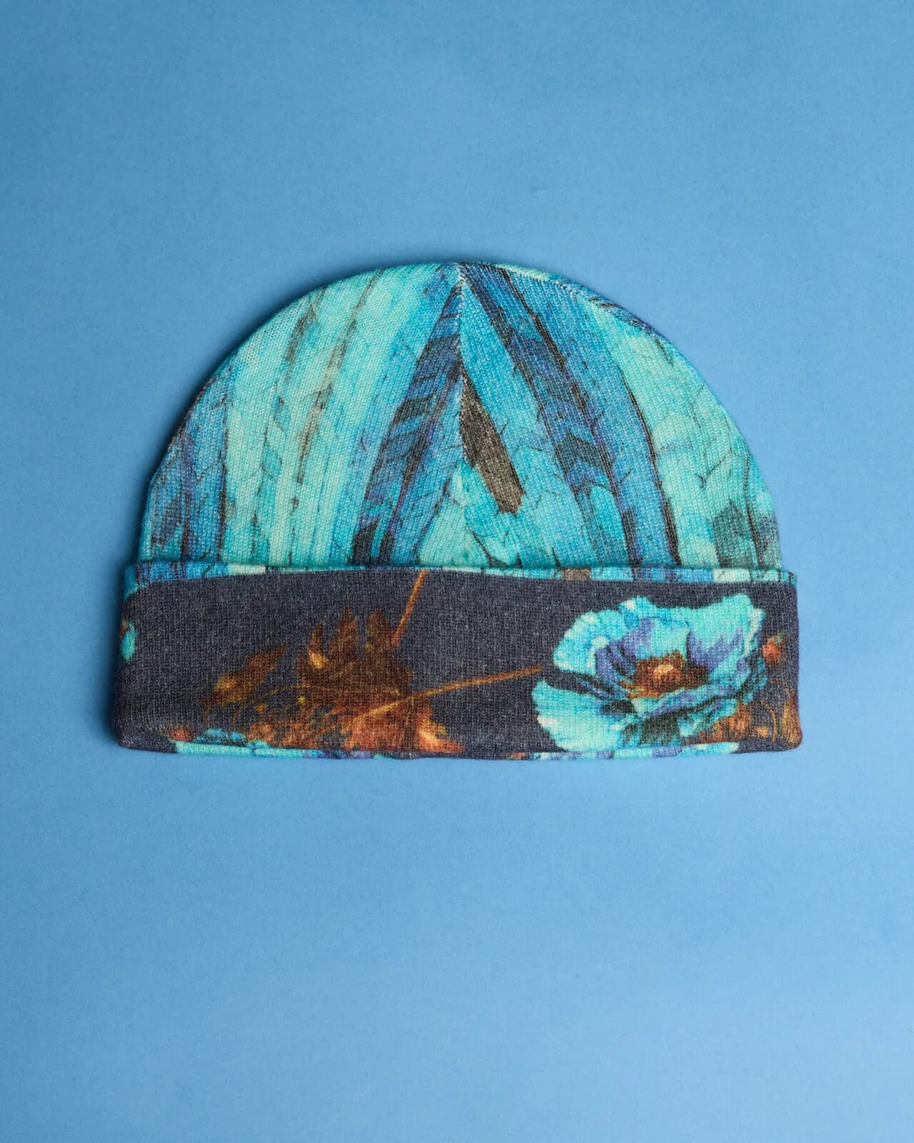 MULTI PRINT REVERSIBLE BEANIE COL.007