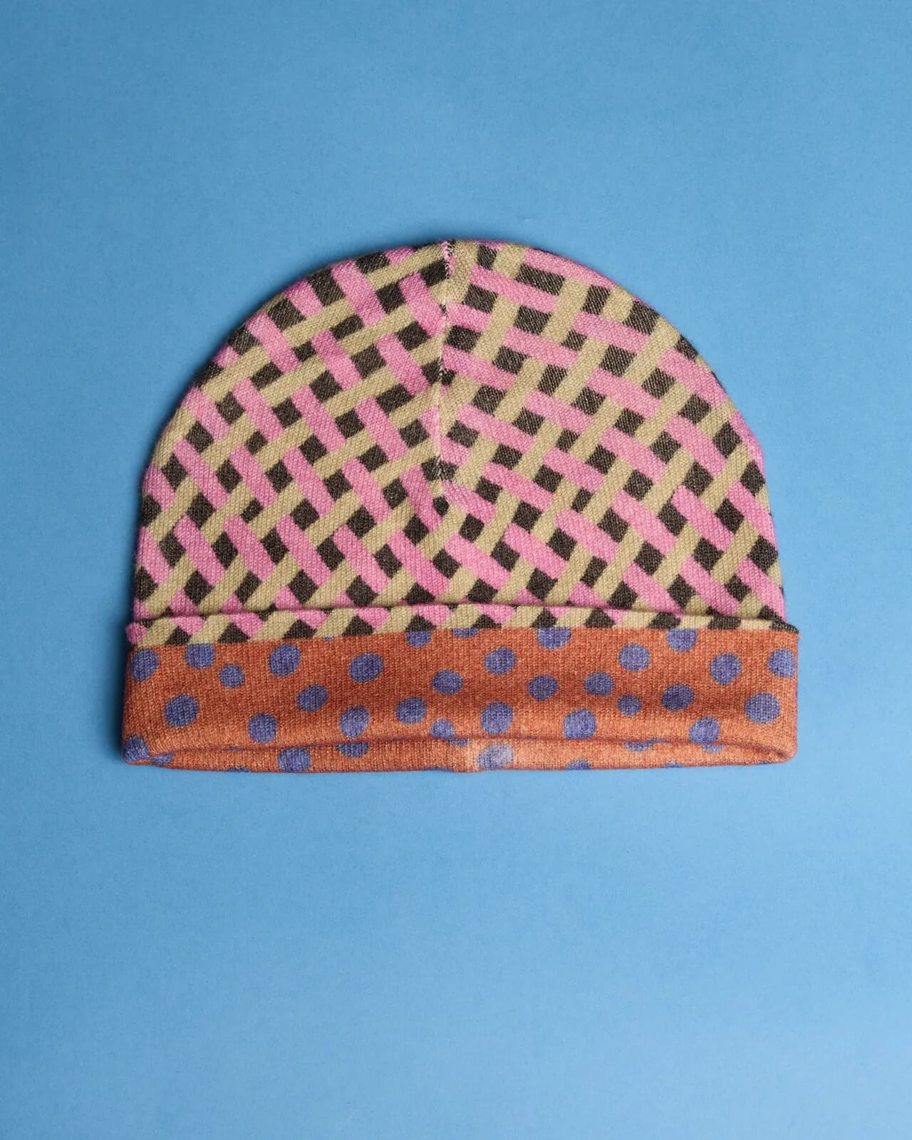 MULTI PRINT REVERSIBLE BEANIE COL.019