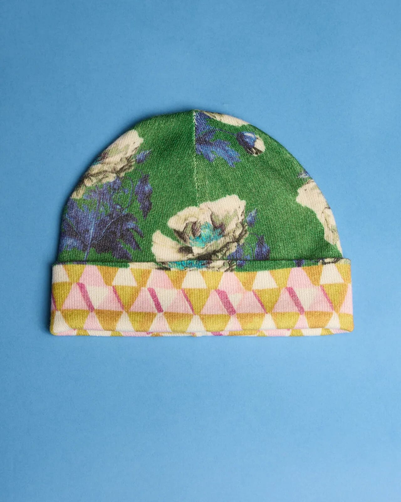 MULTI PRINT REVERSIBLE BEANIE COL.020