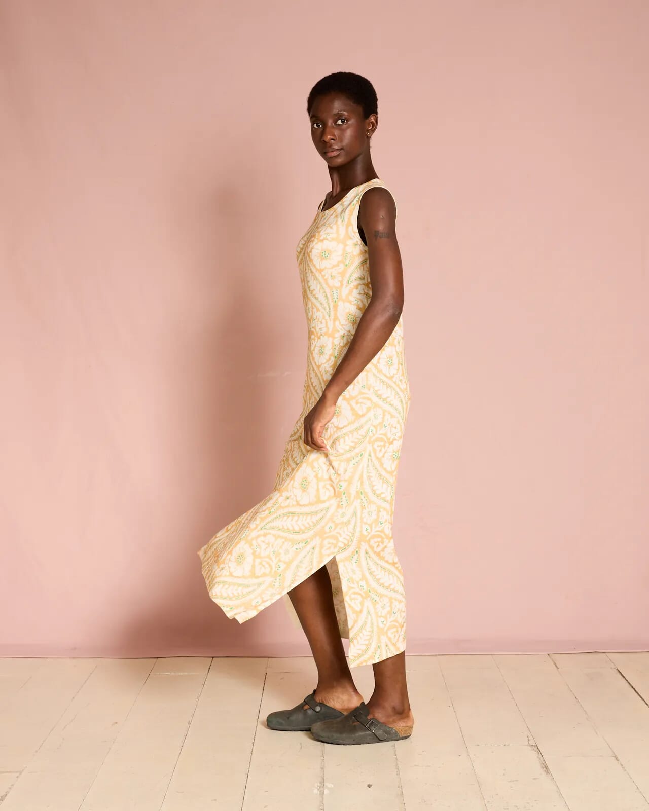 FLORAL LONG DRESS COL.421