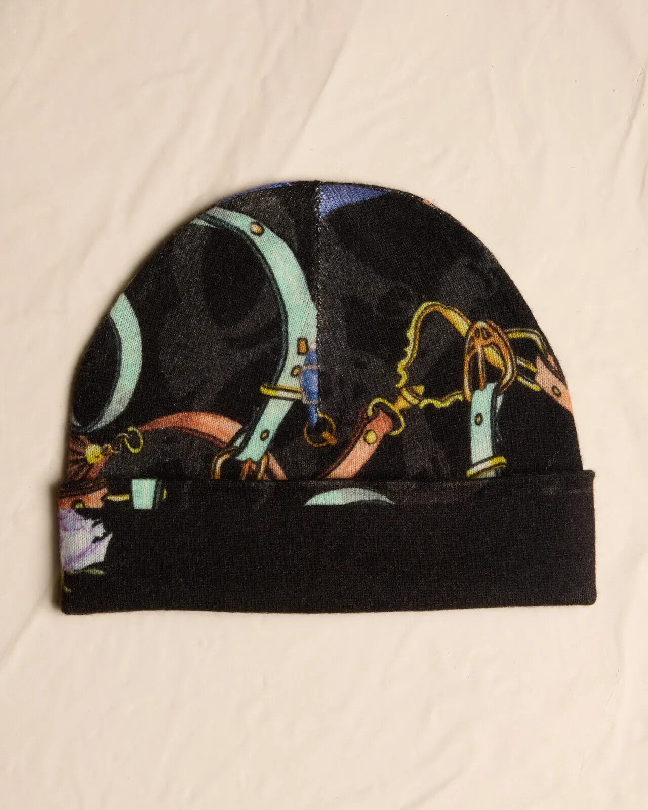 MULTI PRINT REVERSIBLE BEANIE COL.018