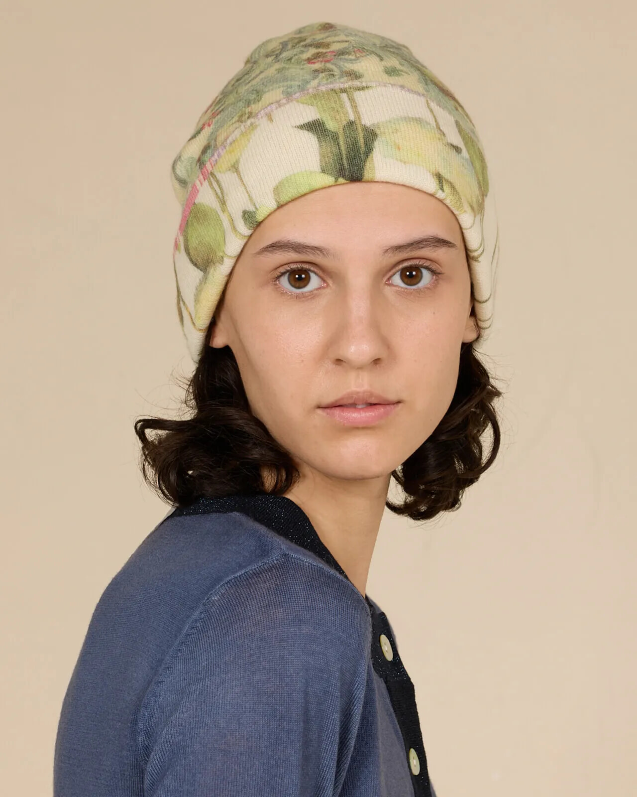 MULTI PRINT REVERSIBLE BEANIE COL.016