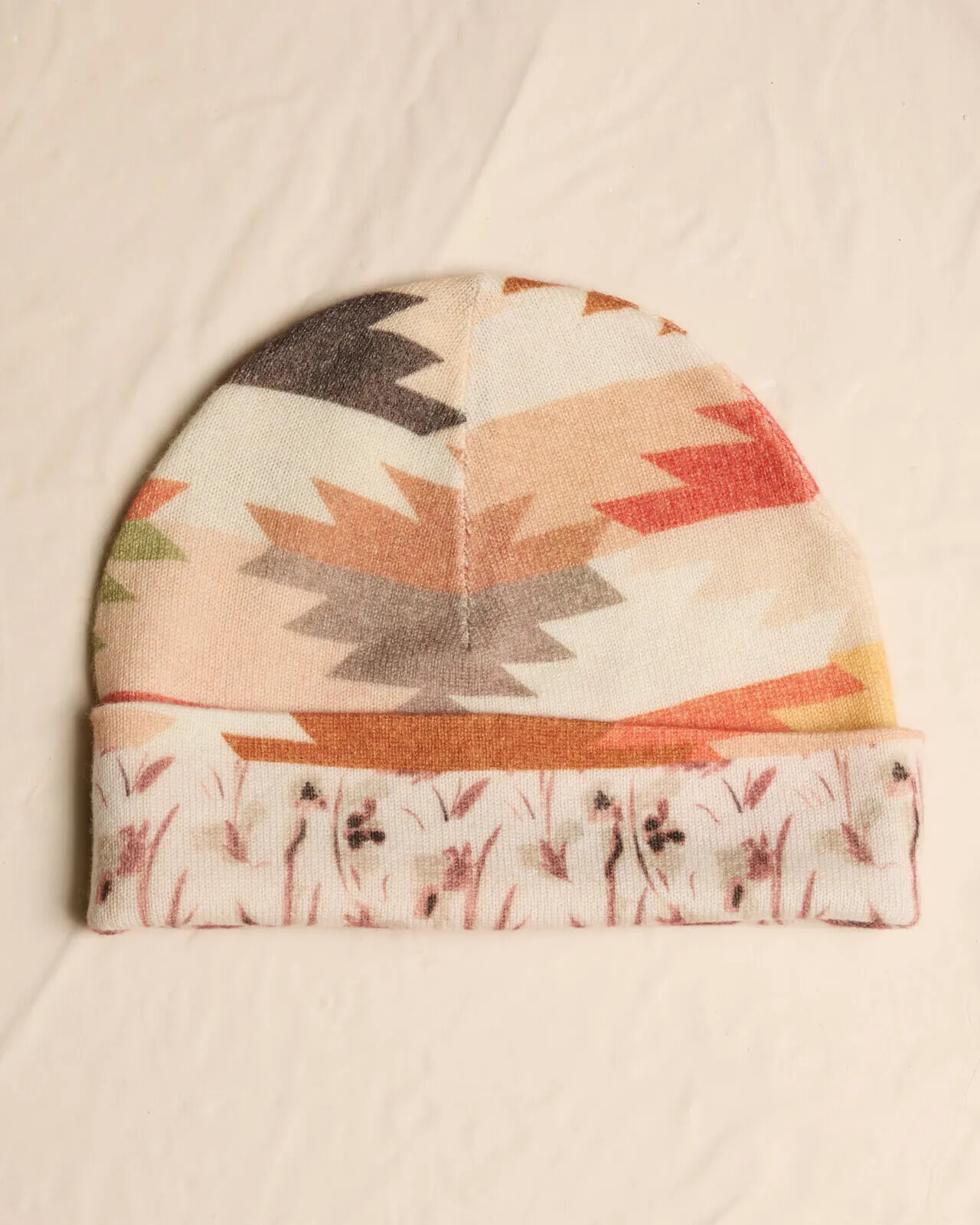 MULTI PRINT REVERSIBLE BEANIE COL.010