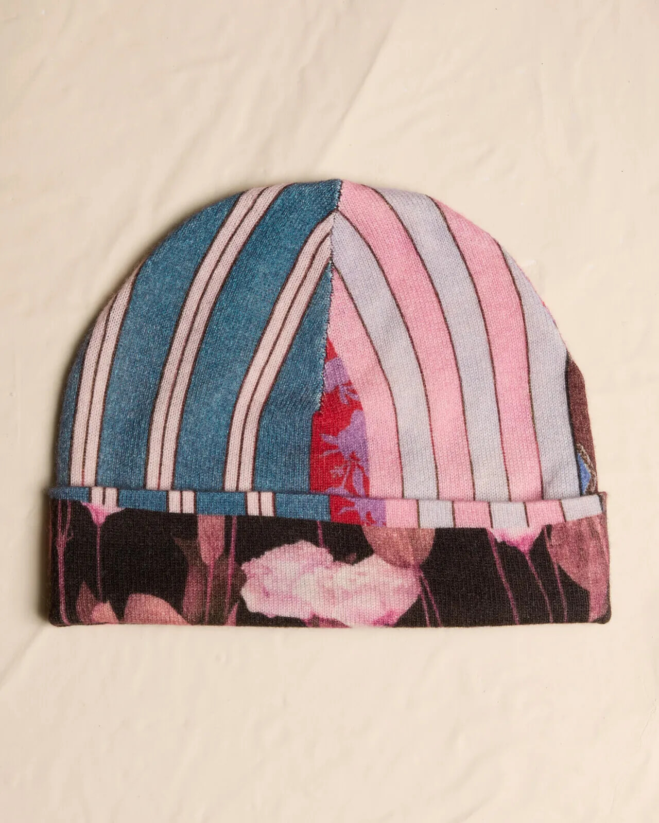 MULTI PRINT REVERSIBLE BEANIE COL.009