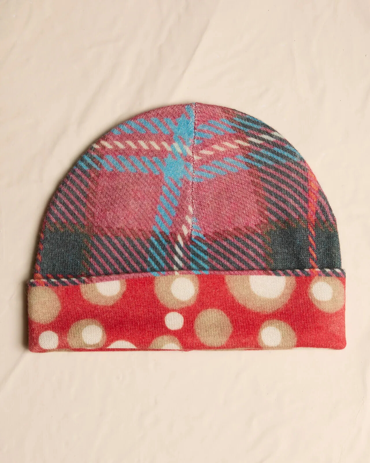 MULTI PRINT REVERSIBLE BEANIE COL.004
