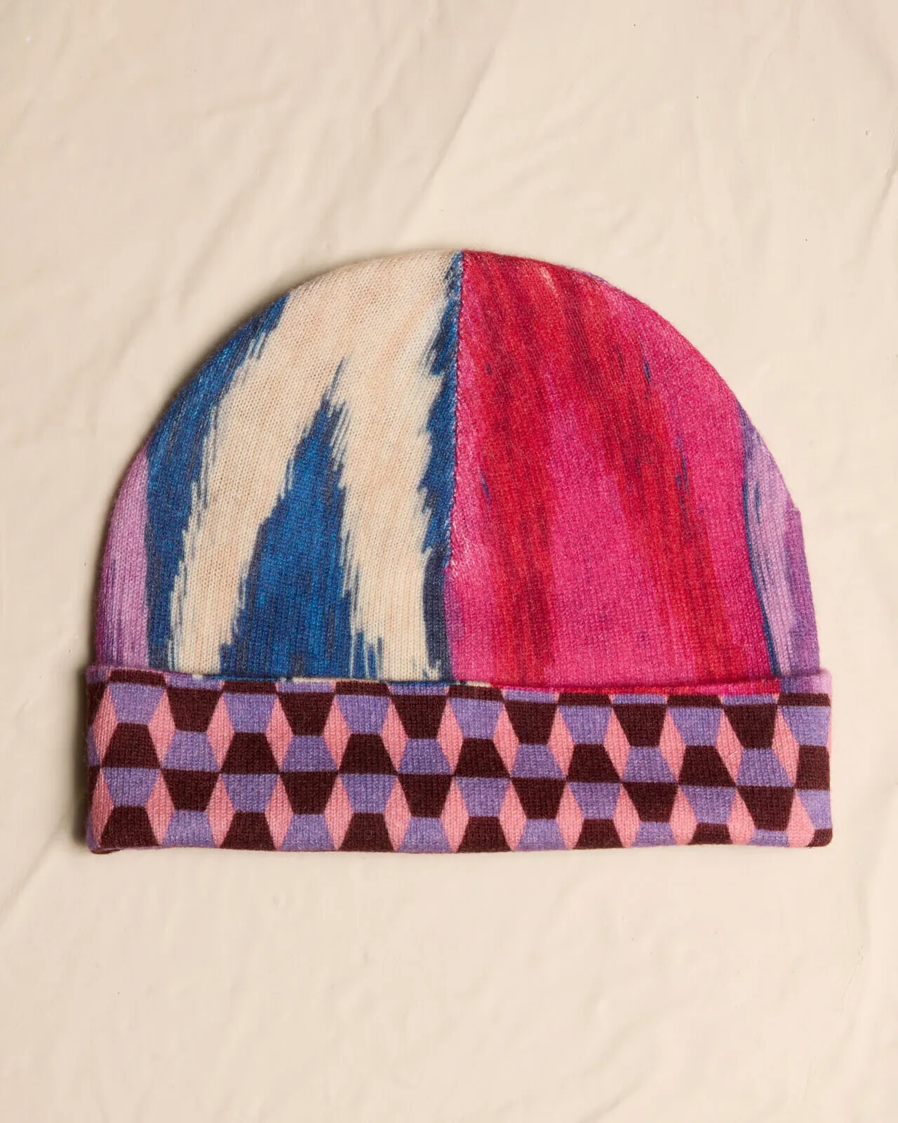 MULTI PRINT REVERSIBLE BEANIE COL.005