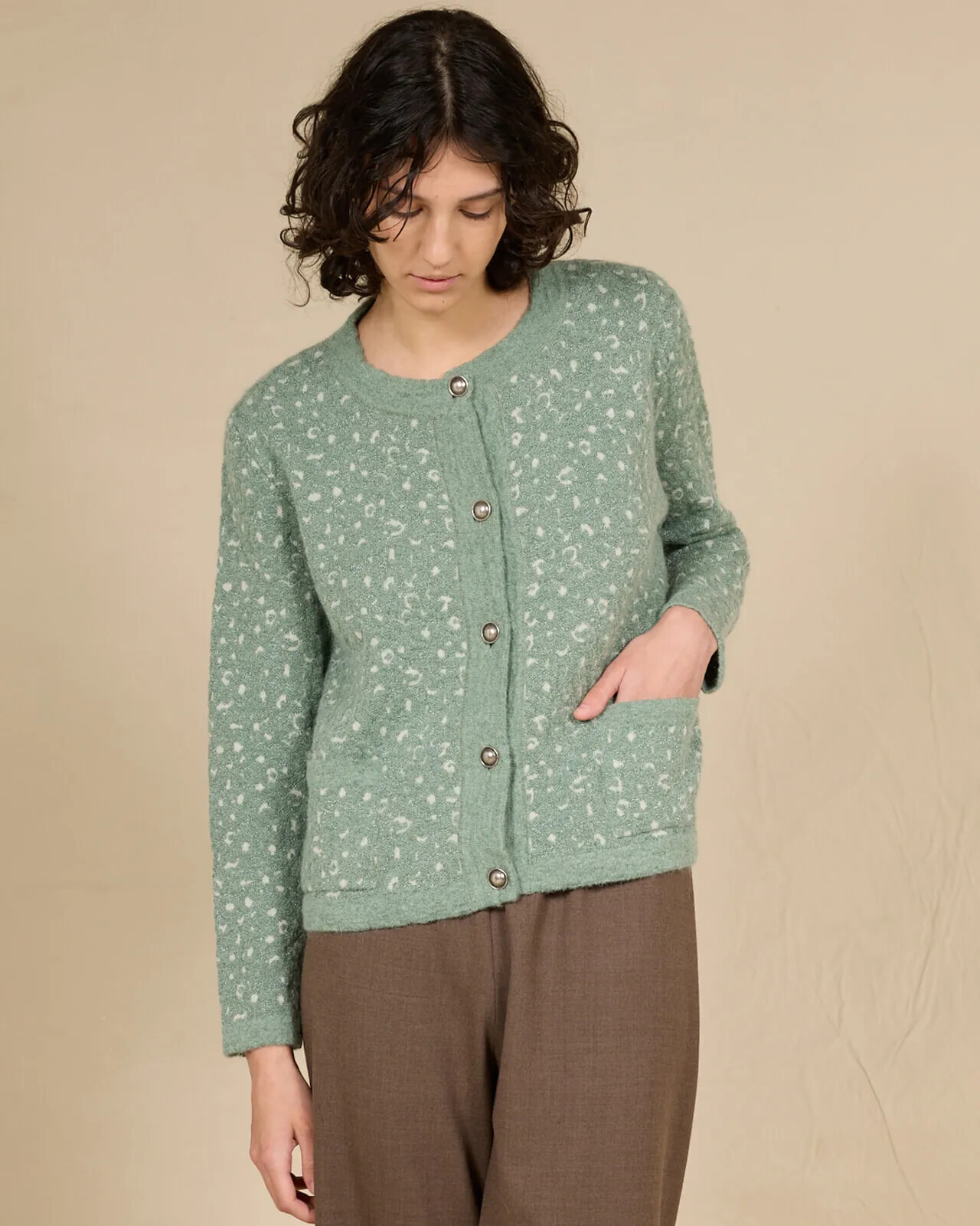 FLORAL PRINT JACKET WITH POCKETS COL.002