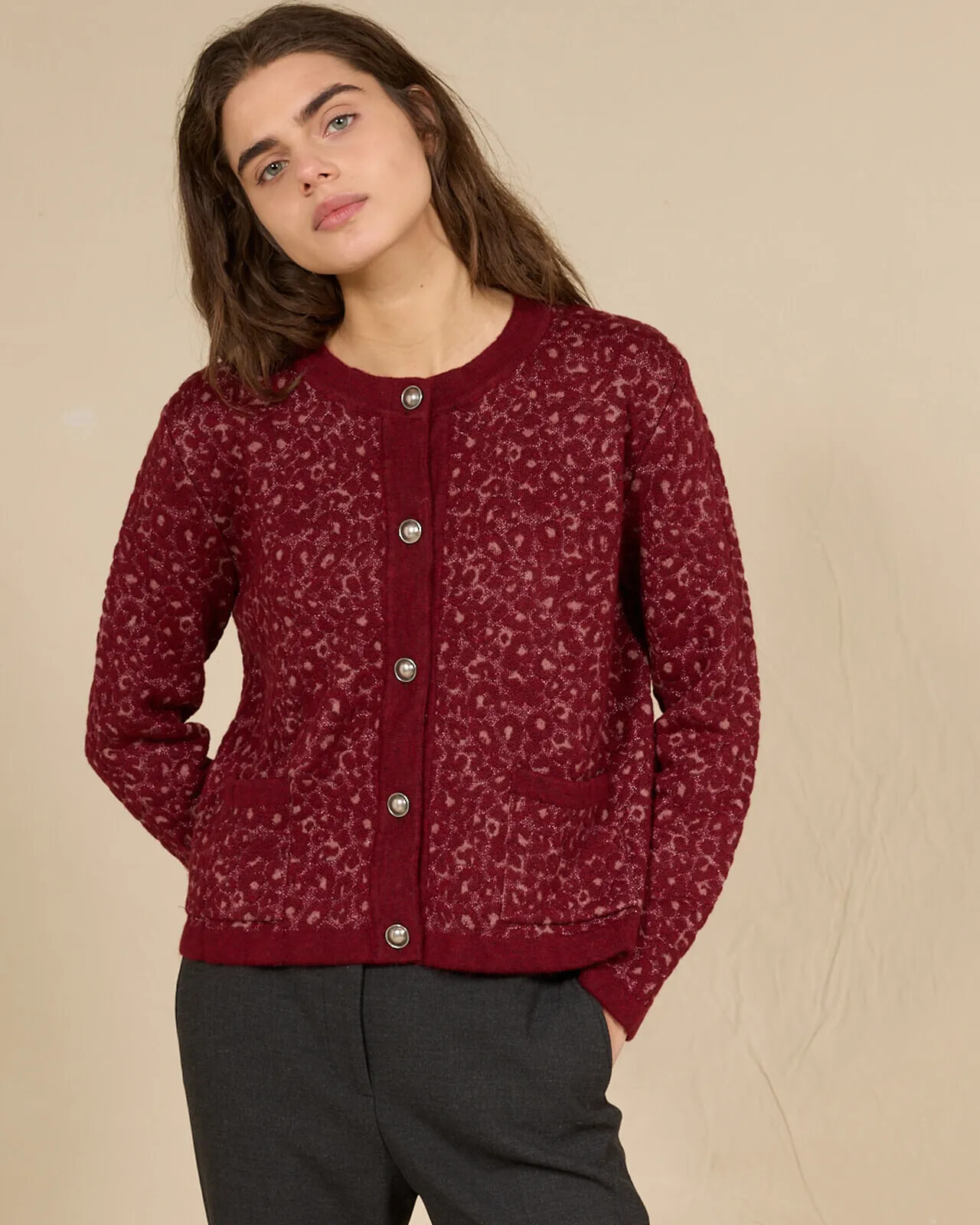 FLORAL PRINT JACKET WITH POCKETS COL.001
