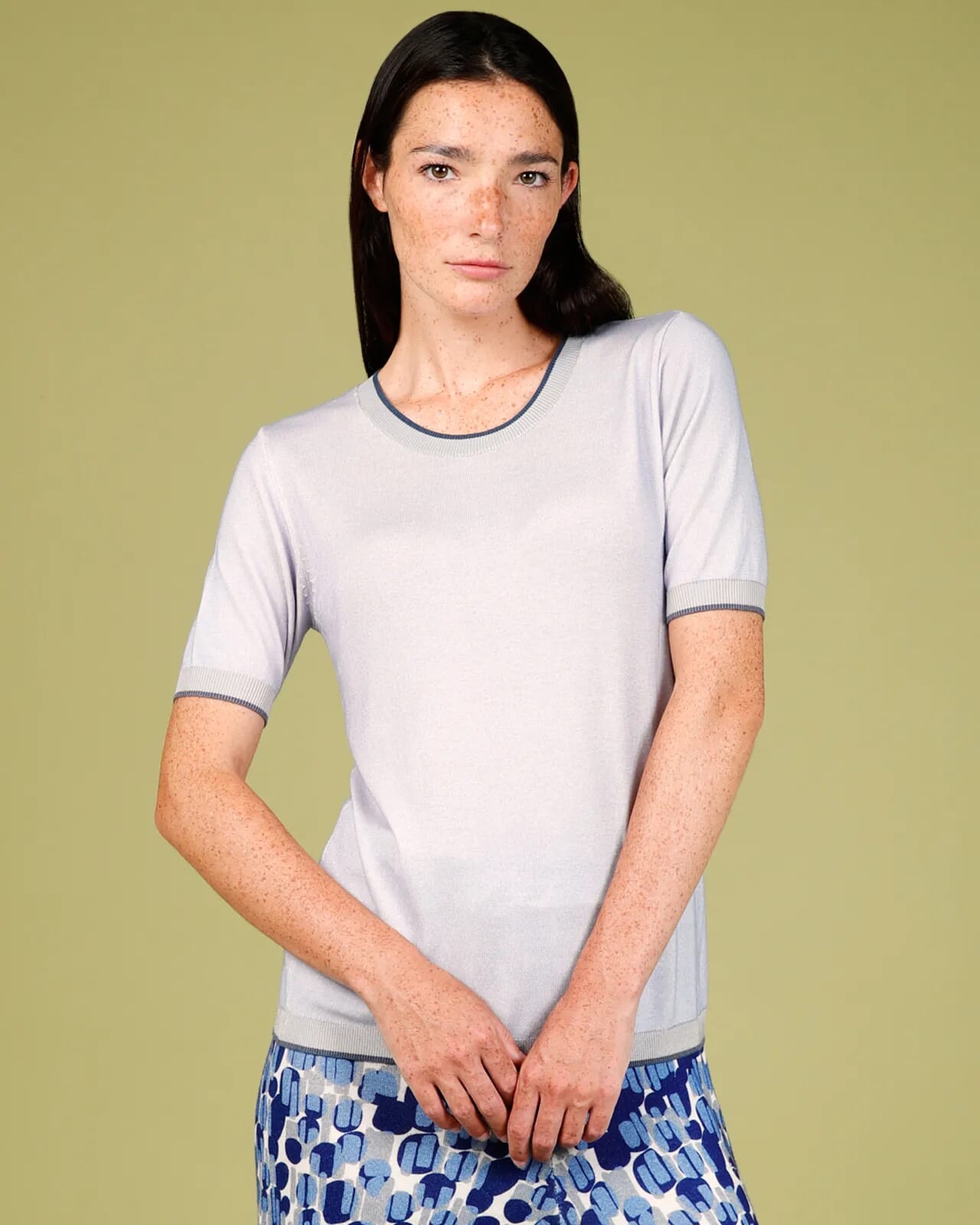 SOLID PRINT TOP COL.018