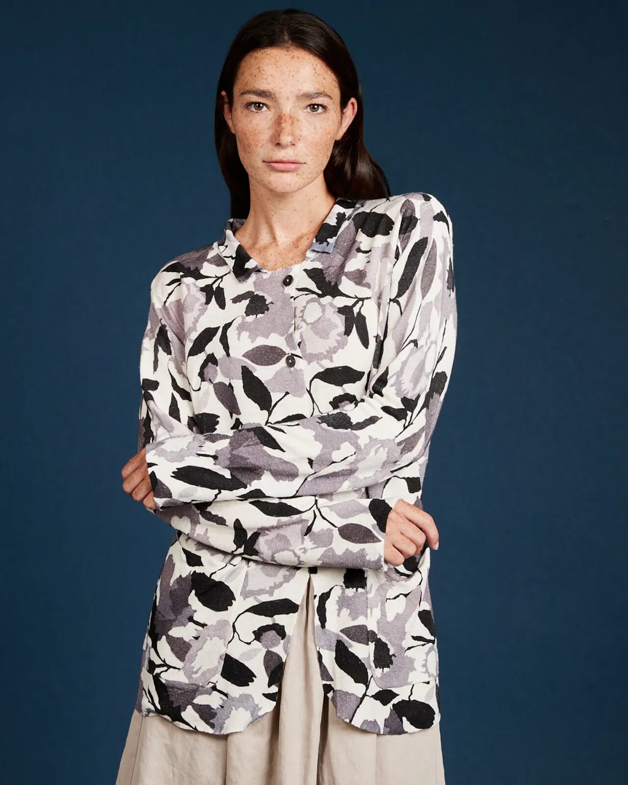 FLORAL PRINT JACKET COL.1027