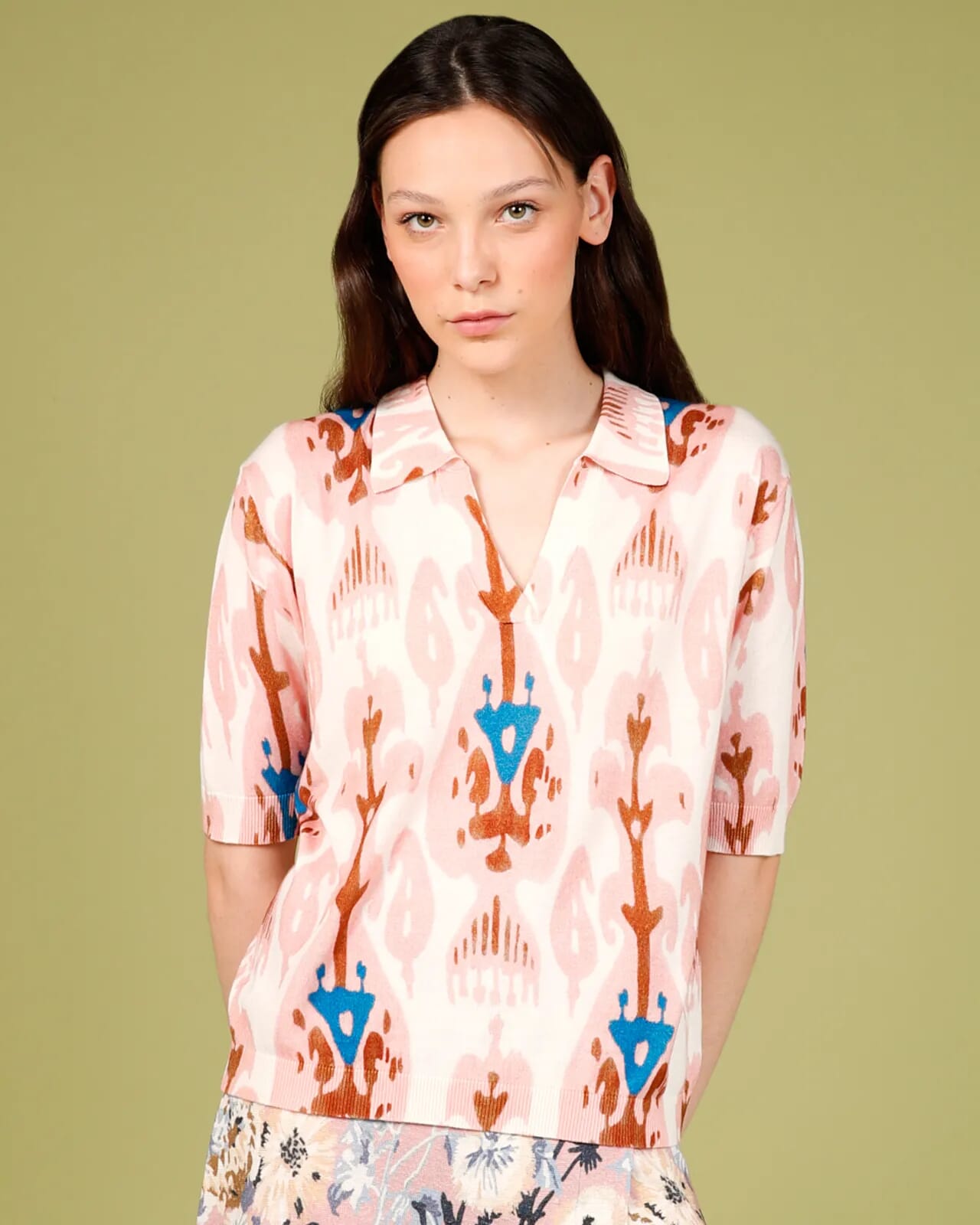 ABSTRACT PRINT POLO COL.1028